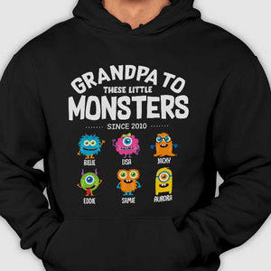 Grand-père à ces petits monstres - Cadeau pour papa, grand-père - T-shirt unisexe personnalisé, sweat à capuche