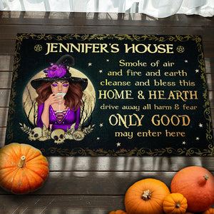 Seul le bien peut entrer ici - Tapis décoratif personnalisé - Cadeau pour vous-même, cadeau d'Halloween
