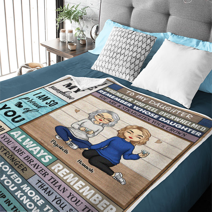N'oubliez jamais que vous êtes plus courageux que vous ne le pensez - Couverture familiale personnalisée - Cadeau de Noël pour les membres de la famille