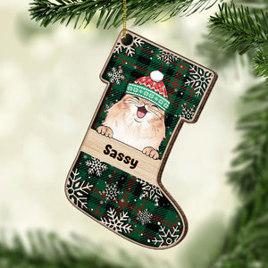 Have A Magical Holiday Season - Happy Cats And Dogs - Personalized Shaped Ornament.