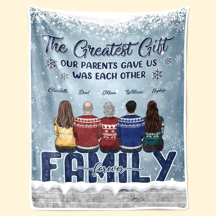 Tous les cœurs rentrent à la maison pour Noël - Couverture commémorative personnalisée - Cadeau de condoléances, cadeau de Noël pour les membres de la famille