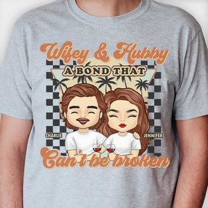 Femme et mari, un lien indéfectible - T-shirt unisexe personnalisé, sweat à capuche, sweat-shirt - Cadeau pour couple, mari et femme, anniversaire, fiançailles, mariage, cadeau de mariage