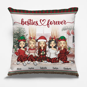 L'amitié est un trésor inestimable - Coussin personnalisé Bestie (insert inclus) - Cadeau de Noël pour meilleures amies, meilleures amies, sœurs