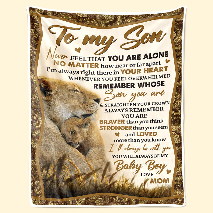 Tu es plus courageux que tu ne le penses et aimé plus que tu ne le penses - Couverture familiale - Cadeau pour fils de maman