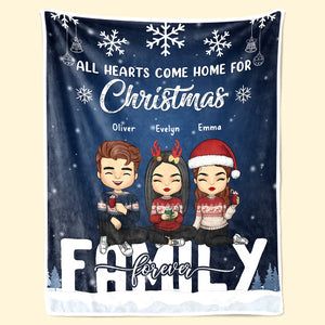 C'est nous, beaucoup d'amour - Couverture personnalisée pour la famille - Cadeau de Noël pour les membres de la famille