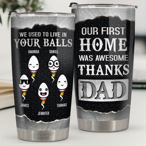 On ne peut pas vivre sans papa - Gobelet personnalisé pour la famille - Cadeau pour la fête des pères, cadeau d'anniversaire pour papa