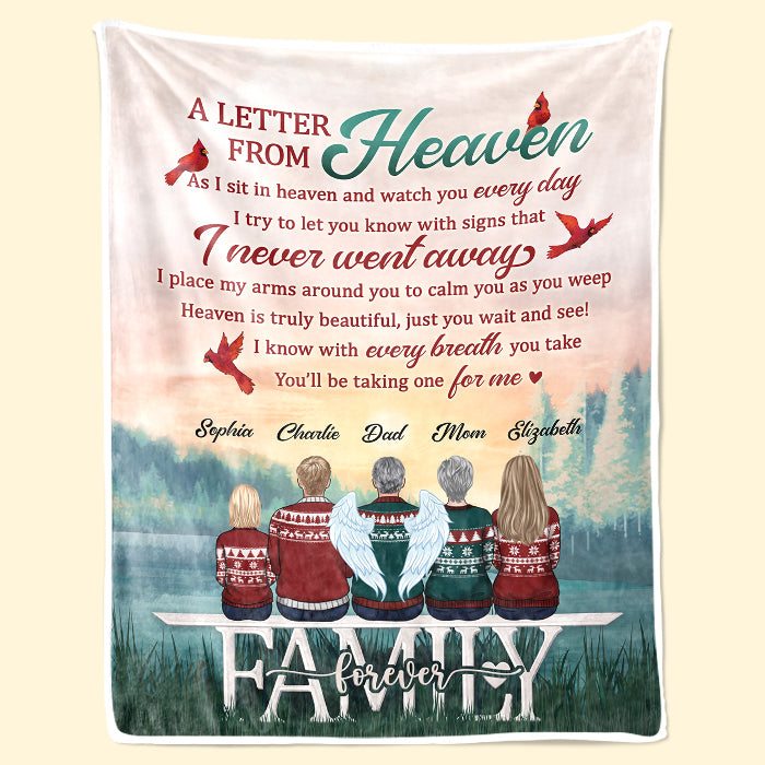 Le paradis est vraiment beau - Couverture commémorative personnalisée - Cadeau de condoléances, cadeau de Noël pour les membres de la famille
