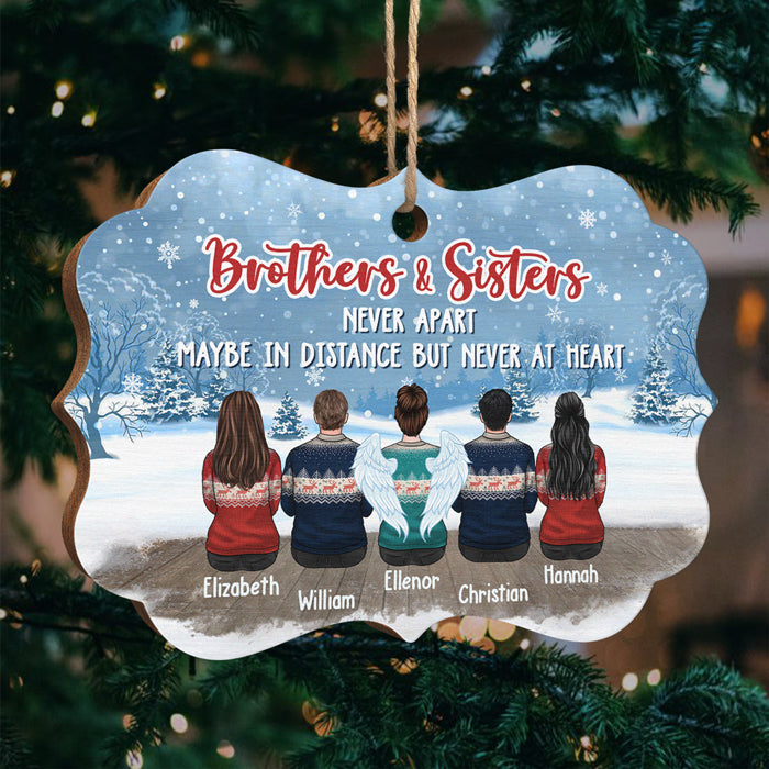 Frères et sœurs - Décoration de Noël en bois personnalisée en forme de Benelux - Cadeau pour frères et sœurs, cadeau de Noël
