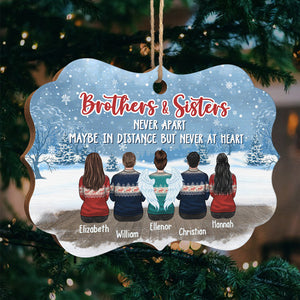 Frères et sœurs - Décoration de Noël en bois personnalisée en forme de Benelux - Cadeau pour frères et sœurs, cadeau de Noël