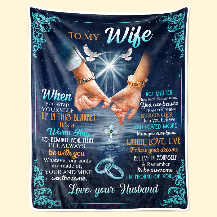 Croyez en vous et n'oubliez pas d'être génial - Couverture pour couple - Cadeau de Saint-Valentin pour femme de la part de votre mari