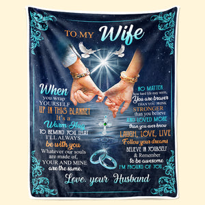 Croyez en vous et n'oubliez pas d'être génial - Couverture pour couple - Cadeau de Saint-Valentin pour femme de la part de votre mari