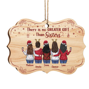 Il n'y a pas de plus beau cadeau que les sœurs - Décoration de Noël en bois personnalisée en forme de Benelux - Cadeau pour meilleure amie, meilleure amie, sœur, cadeau d'anniversaire pour meilleure amie et amie, cadeau de Noël