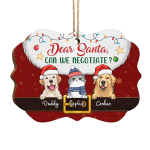 Père Noël définit les vilains – Décoration personnalisée pour chien et chat – Bois en forme de Benelux – Cadeau de Noël pour les propriétaires et les amoureux des animaux