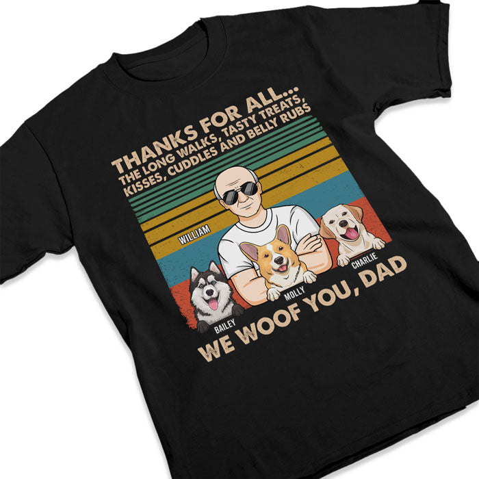 Merci pour cette longue marche ! T-shirt unisexe personnalisé, sweat à capuche, sweat-shirt pour chien ! Cadeau de Noël pour les propriétaires et les amoureux des animaux.