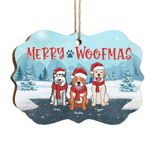 Joyeux Pawlidays - Décoration personnalisée pour chien et chat - Bois en forme de Benelux - Cadeau de Noël pour propriétaires et amoureux des animaux