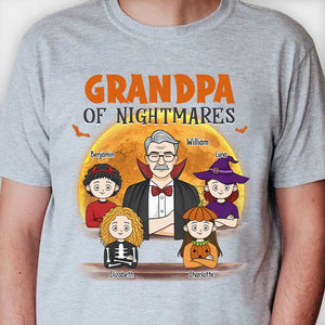 Grand-père des cauchemars - T-shirt unisexe personnalisé, sweat à capuche, sweat-shirt - Cadeau pour grand-père, grands-parents, cadeau d'Halloween