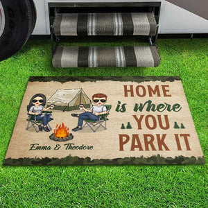 Créez des souvenirs, un camping à la fois ! Tapis décoratif personnalisé pour couple ! Cadeau pour mari, femme, anniversaire, amoureux du camping