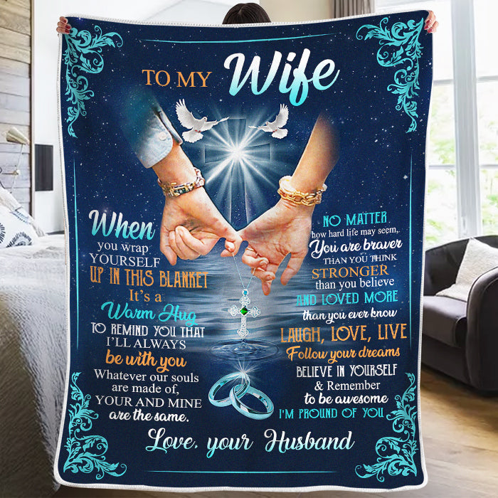 Croyez en vous et n'oubliez pas d'être génial - Couverture pour couple - Cadeau de Saint-Valentin pour femme de la part de votre mari