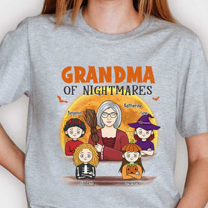 Grand-mère des cauchemars - T-shirt unisexe personnalisé, sweat à capuche, sweat-shirt - Cadeau pour grand-mère, grands-parents, cadeau d'Halloween