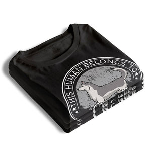T-shirt unisexe personnalisé « This Is My Human » - Sweat-shirt à capuche personnalisé pour chien - Télécharger une image, cadeau de Noël pour les propriétaires d'animaux et les amoureux des animaux