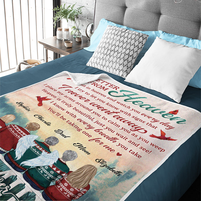 Le paradis est vraiment beau - Couverture commémorative personnalisée - Cadeau de condoléances, cadeau de Noël pour les membres de la famille