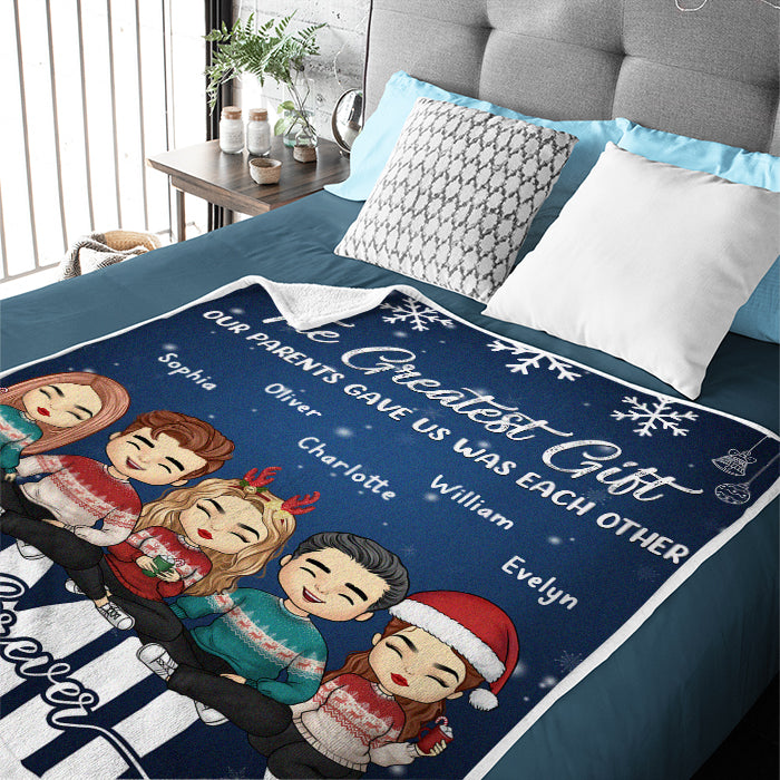 C'est nous, beaucoup d'amour - Couverture personnalisée pour la famille - Cadeau de Noël pour les membres de la famille