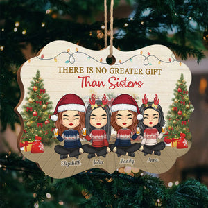 Rien n'est plus beau que les sœurs - Décoration de Noël en bois personnalisée en forme de Benelux - Cadeau pour meilleure amie, meilleure amie, sœur, cadeau d'anniversaire pour meilleure amie et amie, cadeau de Noël