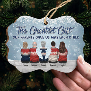 L'amour entre frères et sœurs est l'une des plus grandes bénédictions de la vie - Décoration de Noël personnalisée en bois et aluminium de forme Benelux - Cadeau pour frères et sœurs, cadeau de Noël