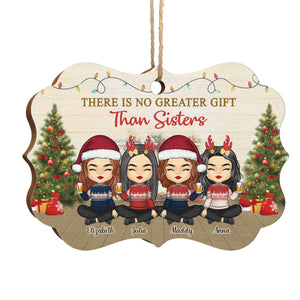 Rien n'est plus beau que les sœurs - Décoration de Noël en bois personnalisée en forme de Benelux - Cadeau pour meilleure amie, meilleure amie, sœur, cadeau d'anniversaire pour meilleure amie et amie, cadeau de Noël