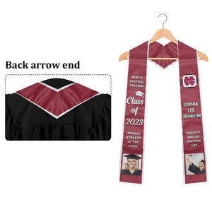 Félicitations aux diplômés de la promotion 2024, le meilleur cadeau pour la remise des diplômes ! - Télécharger une image - Étole de remise des diplômes personnalisée