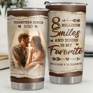 8 milliards de sourires, et le vôtre est mon préféré ! Gobelet personnalisé ! Télécharger une image, cadeau pour couple, mari et femme, anniversaire, fiançailles, mariage, mariage