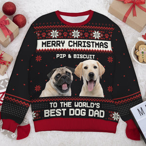 Joyeux Noël, mon animal sale ! Sweat-shirt de Noël unisexe personnalisé, en laine, imprimé intégral ! Télécharger une image, cadeau pour les amoureux des chiens et des animaux, cadeau de Noël