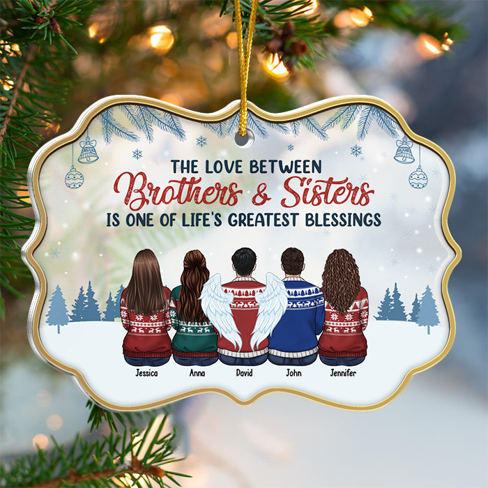 La vie est meilleure en famille – Décoration de Noël personnalisée en acrylique en forme de Benelux – Cadeau pour la famille, cadeau de Noël