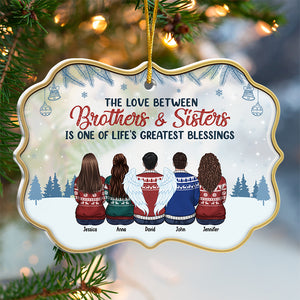 La vie est meilleure en famille – Décoration de Noël personnalisée en acrylique en forme de Benelux – Cadeau pour la famille, cadeau de Noël