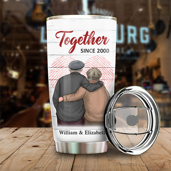 Le reste de nos vies - Verre personnalisé - Cadeau pour couple, mari et femme