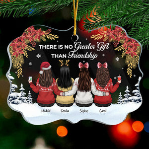 Il n'y a pas de plus beau cadeau que l'amitié - Décoration de Noël personnalisée en acrylique en forme de Benelux - Cadeau pour meilleure amie, meilleure amie, sœur, cadeau d'anniversaire pour meilleure amie et amie, cadeau de Noël