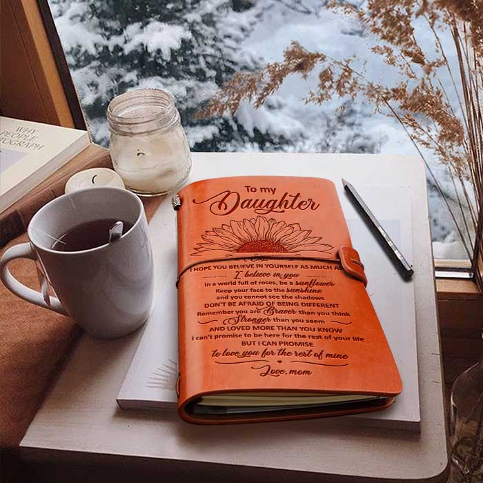 Soyez un tournesol - Journal vintage personnalisé - Cadeau pour fille