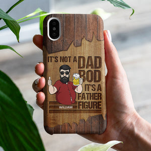 Figure paternelle, pas papa ! Cadeau pour papa, coque de téléphone personnalisée