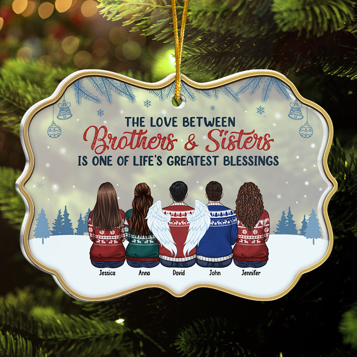 La vie est meilleure en famille – Décoration de Noël personnalisée en acrylique en forme de Benelux – Cadeau pour la famille, cadeau de Noël