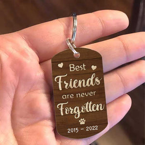 Les meilleurs amis ne s'oublient jamais - Porte-clés personnalisé - Télécharger une image, cadeau pour les amoureux des animaux