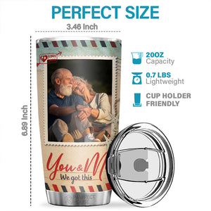 Je veux que tout mon dernier soit avec toi - Gobelet personnalisé - Télécharger une image, cadeau pour couple, mari et femme, anniversaire, fiançailles, mariage, cadeau de mariage