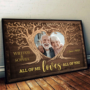 Je t'aime de tout mon cœur - Affiche horizontale personnalisée - Télécharger une image, cadeau pour couple, mari et femme