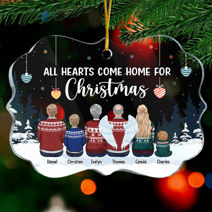 La vie nous emmène vers des endroits inattendus - Décoration familiale personnalisée - Acrylique en forme de Benelux - Cadeau de Noël pour les membres de la famille