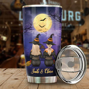 Nous sommes les Weirdos Mister - Gobelet de sorcière personnalisé - Cadeau pour sorcières, meilleure amie, meilleure amie, sœur, cadeau d'anniversaire pour meilleure amie et amie, cadeau d'Halloween