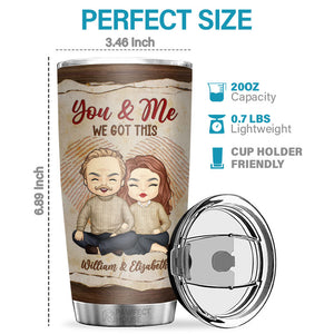 Toi et moi, on s'agace l'un l'autre - Gobelet personnalisé - Cadeau pour couple, mari et femme, anniversaire, fiançailles, mariage, cadeau de mariage