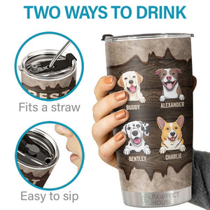Meilleur papa de chien de tous les temps - Gobelet personnalisé - Cadeau pour amoureux des chiens, propriétaires de chiens, cadeau pour chien, cadeau pour amoureux des animaux