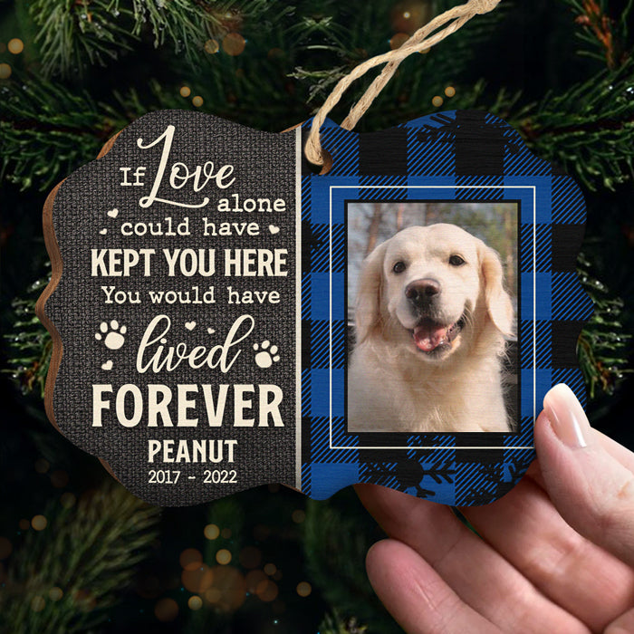 Si l'amour seul avait pu te garder ici - Décoration de Noël personnalisée en bois en forme de Benelux - Télécharger une image, un cadeau commémoratif, un cadeau de condoléances, un cadeau de Noël