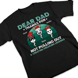Merci papa d'avoir créé une légende - T-shirt, sweat à capuche et sweat-shirt unisexe personnalisé pour la famille - Cadeau de Noël pour papa