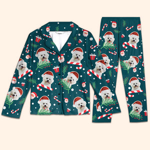 Joyeux Noël ! Pyjama personnalisé avec photo pour chien et chat ! Téléchargez une image, cadeau de Noël pour les propriétaires et les amoureux des animaux.