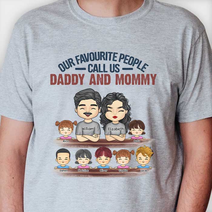Nous sommes papa et maman - T-shirt unisexe personnalisé, sweat à capuche - Cadeau pour couple, mari et femme